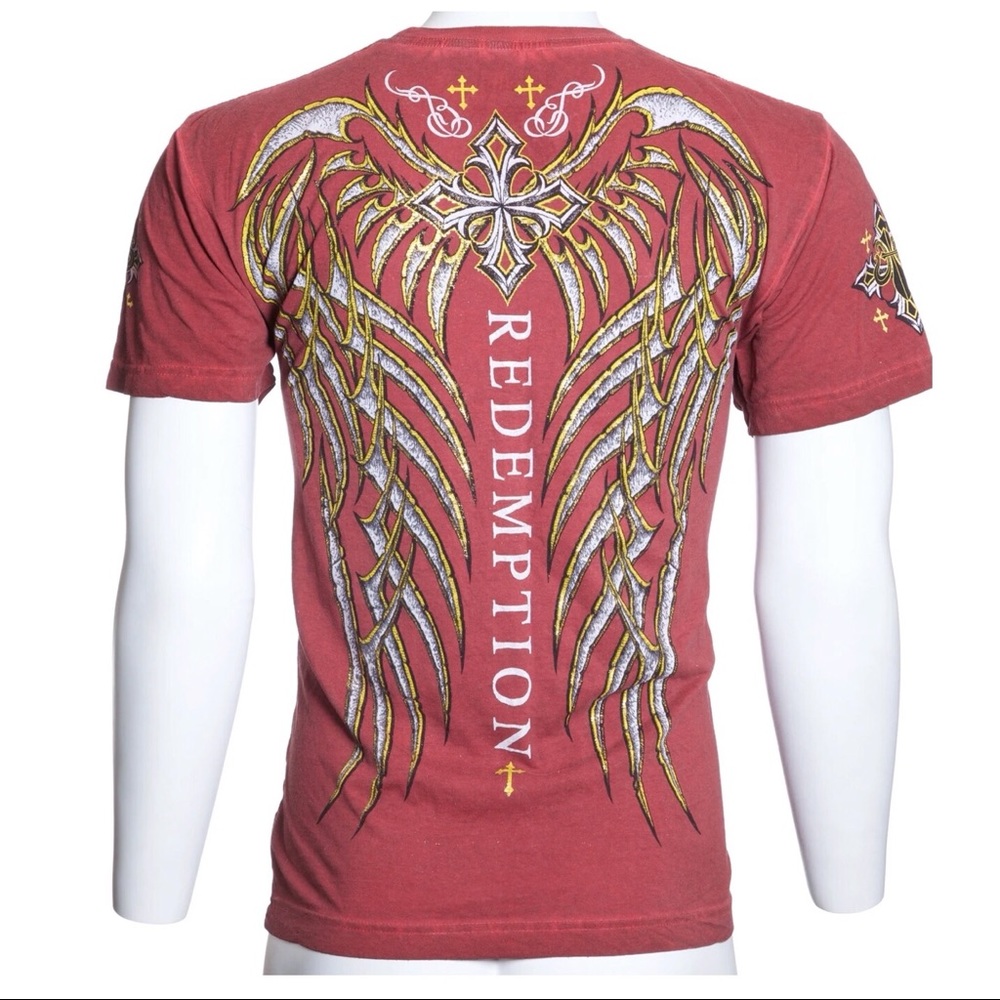 Archaic Affliction T-Shirt SPINE WINGS - Picture 6 of 9